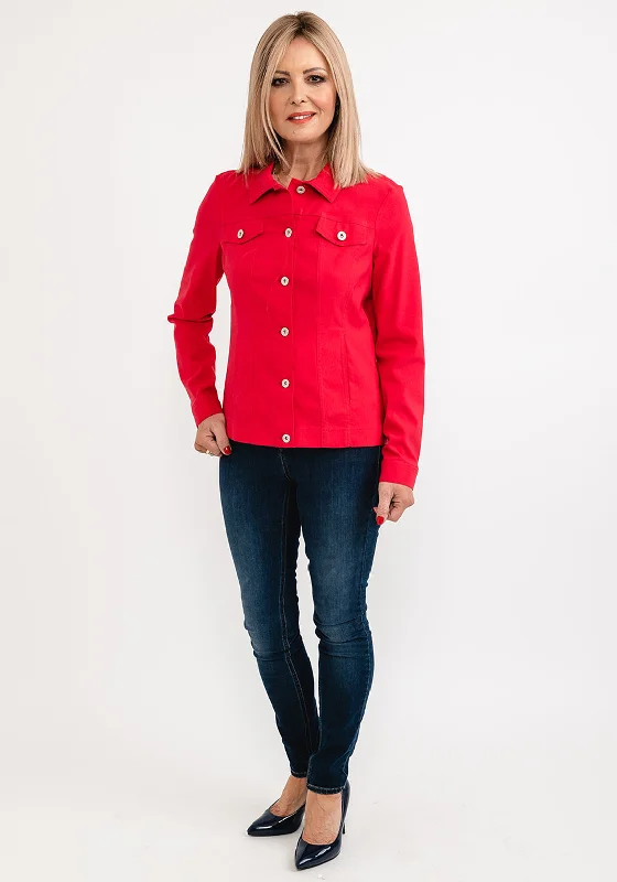 Your Favorite Sale is Back!Robell Happy Denim Effect Jacket, Rose Red
