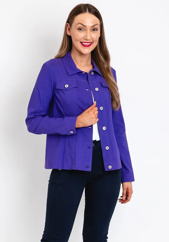 Best Offers of the Month!Robell Happy Denim Effect Jacket, Purple