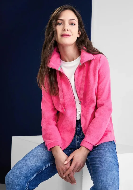 Exclusive Offers You’ll Love!Street One Full Zip Fleece Jacket, Berry Rose