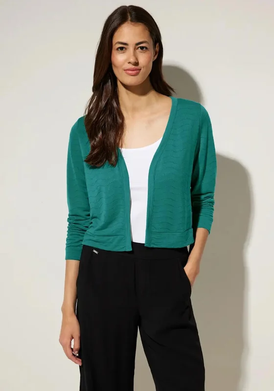 Unlock Huge Savings Now!Street One Structured Short Jacket, Lagoon Green