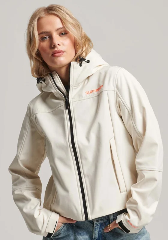 Your Shopping Spree Starts Here!Superdry Womens Code Tekker Softshell Jacket, Cream Your Shopping Spree Starts Here!Superdry Womens Code Tekker Softshell Jacket, Cream