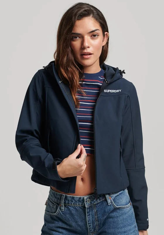 Instant Savings Await!Superdry Womens Code Tekker Softshell Jacket, Navy