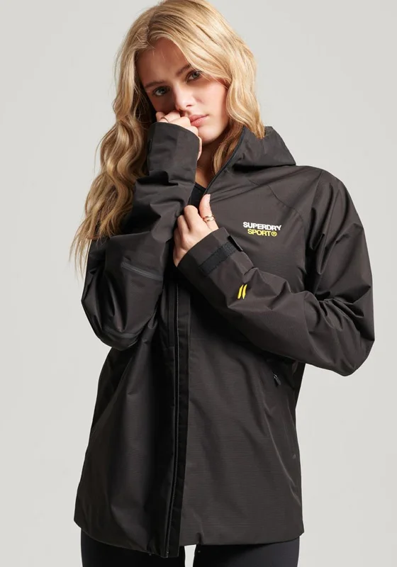 More Discounts, More Joy!Superdry Womens Sport Waterproof Jacket, Black