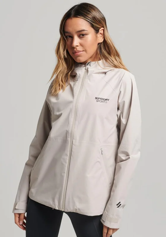 Sale Alert – Get Ready to Shop!Superdry Womens Sport Waterproof Jacket, Chateau Grey
