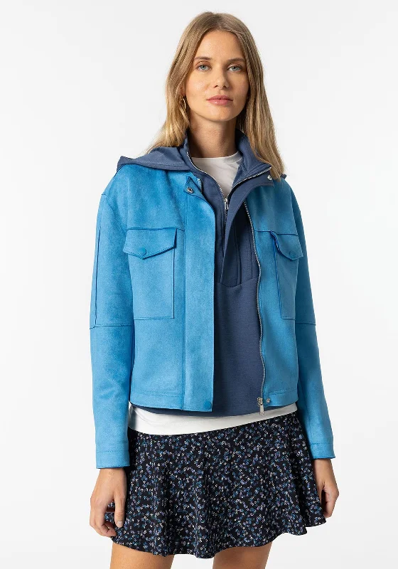Your Best Deals Are Here!Tiffosi Short Suede Jacket, Blue