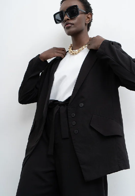 Sale Alert – Get Ready to Shop!Solid Linen Notched Blazer