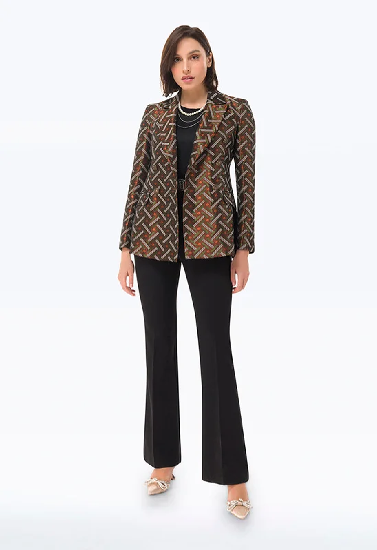 Today’s Deals, Tomorrow’s Regrets!Basket Weave Look Classic Blazer