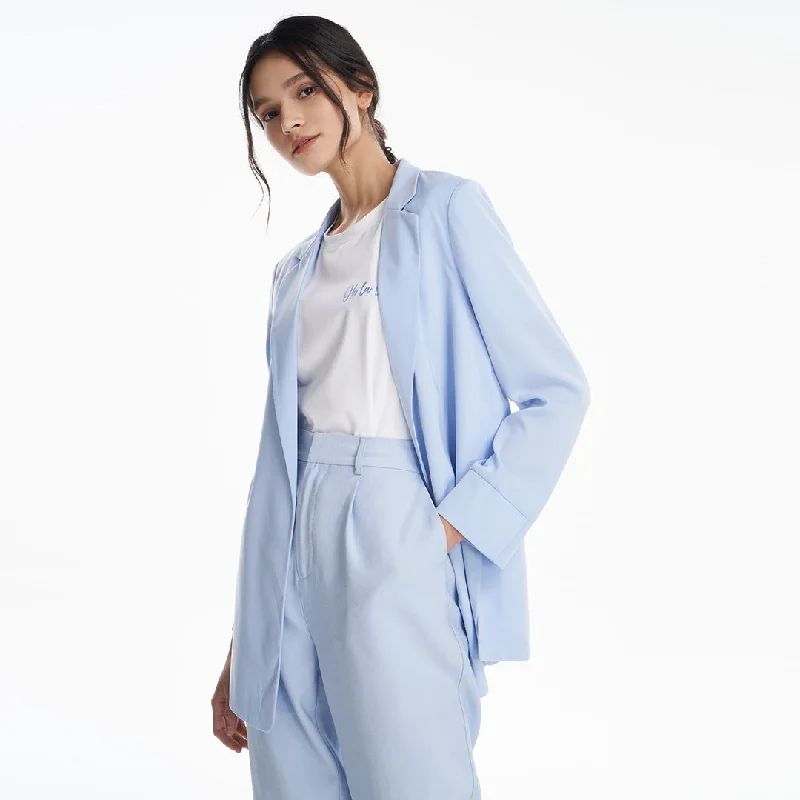 Enjoy Huge Discounts Now!Open Solid Single Breasted Blazer