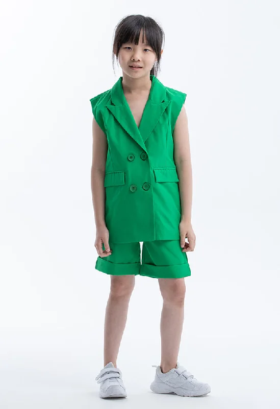 Exclusive Offers You’ll Love!Notch Lapel Double Breasted Blazer And Shorts Set
