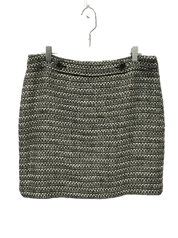 Lowest Prices Guaranteed!Black & Cream Skirt Mini & Short By Loft, Size: 10