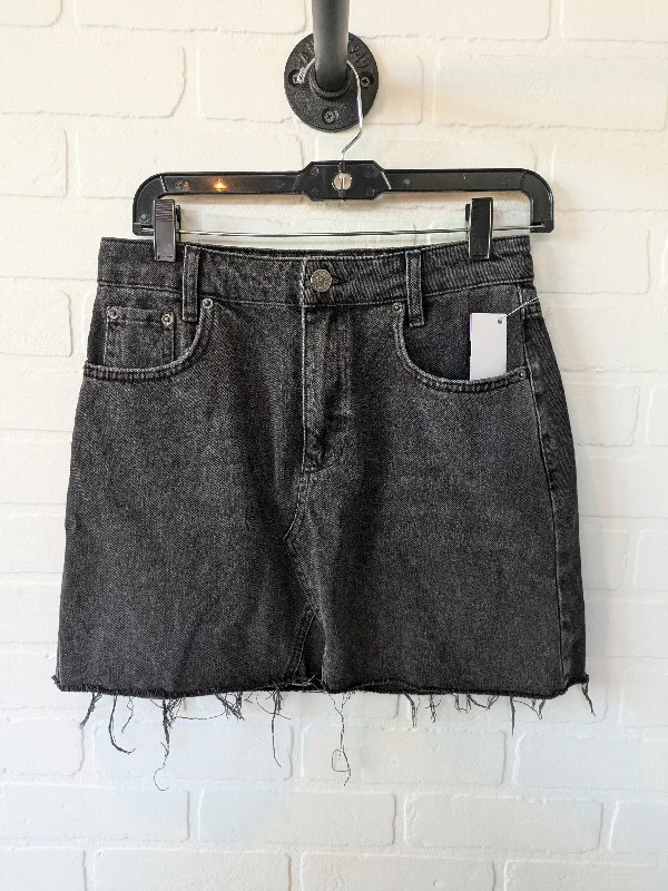 Everything Must Go!Black Denim Skirt Mini & Short Bdg, Size 8
