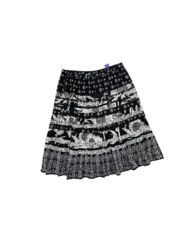 The Best Offers Are Here!Black & White Skirt Maxi Susan Graver, Size Xl