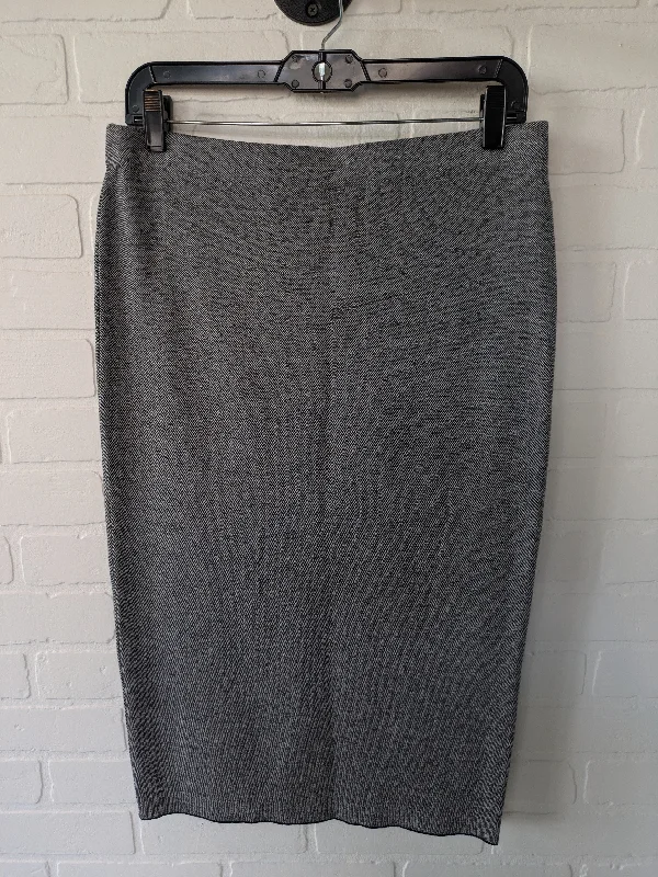 Time to Save Big!Black & White Skirt Midi Alfani, Size 8
