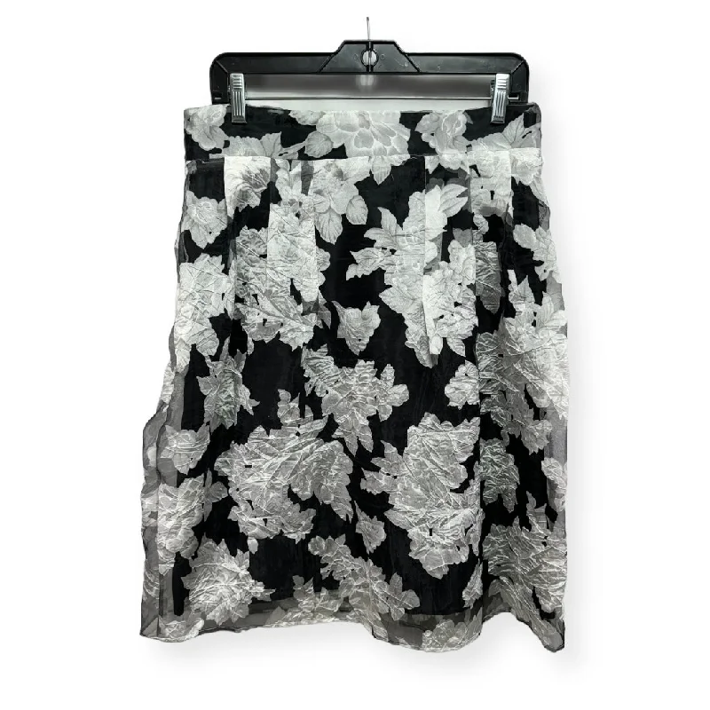Your Chance to Save is Now!Black & White Skirt Midi Veeca, Size L