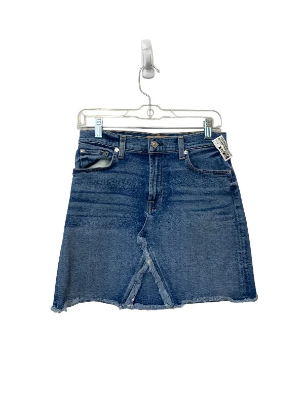 Buy More, Pay Less!Blue Denim Skirt Mini & Short 7 For All Mankind, Size 27