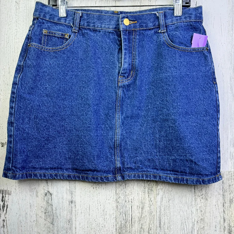 Get the Best for Less!Blue Denim Skirt Mini & Short Chelsea And Violet, Size 16