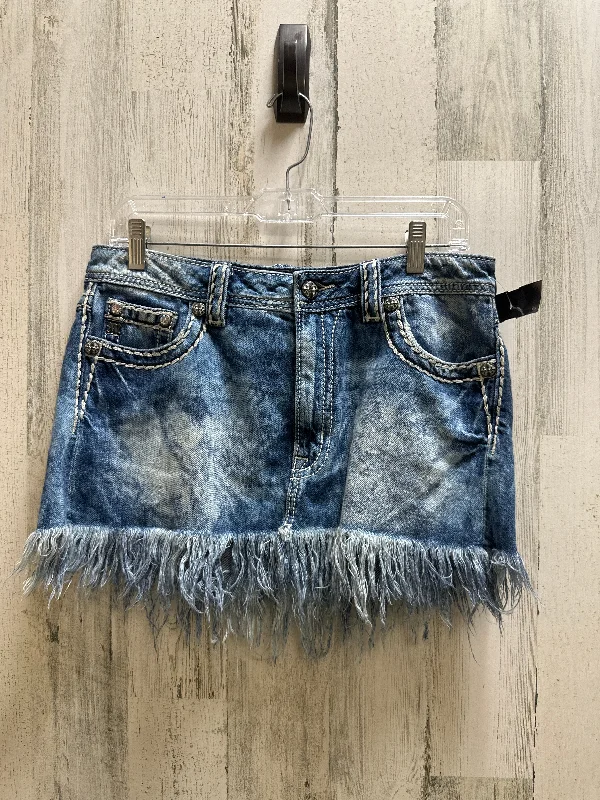 Huge Price Cuts Await!Blue Denim Skirt Mini & Short Miss Me, Size 6