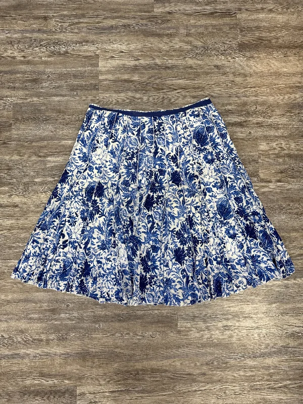 Get More for Less!Blue & White Skirt Midi Dressbarn, Size 16