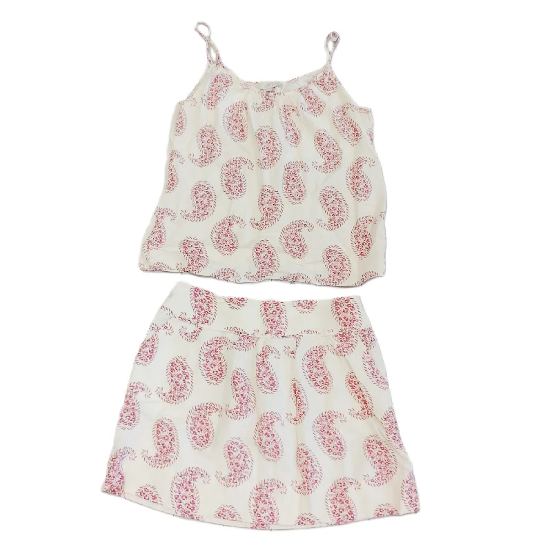 Must-Have Deals Inside!Cream & Red Skirt Set 2pc By Loft, Size: M