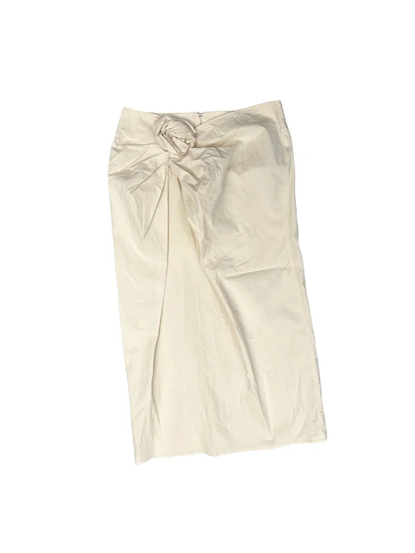 One Click Away from Big Savings!Cream Skirt Maxi Zara, Size Xl