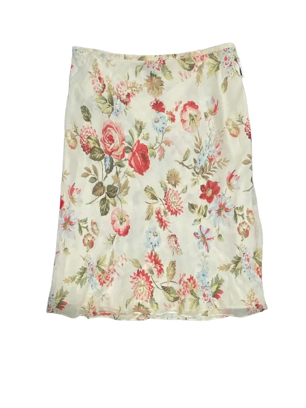 Instant Savings Await!Floral Print Skirt Midi Ann Taylor, Size 10