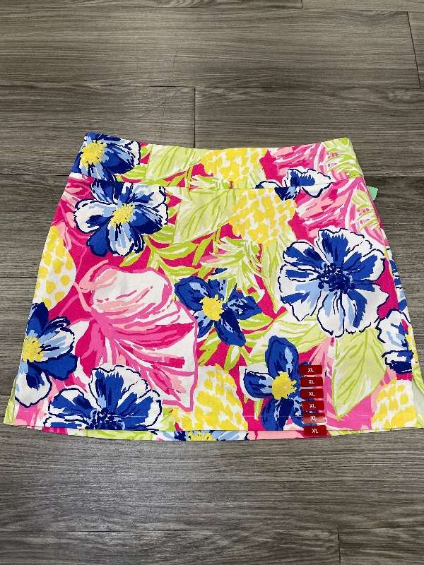 Only a Few Left – Order Now!Floral Print Skirt Midi Rafaella, Size Xl