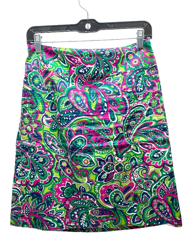 Best Deals Just for You!Green & Pink Skirt Mini & Short Talbots, Size 4petite