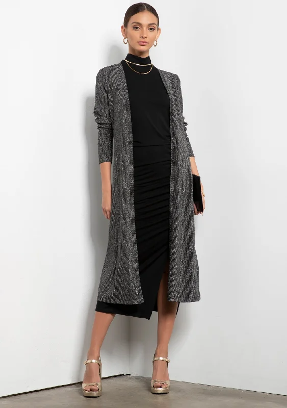 Best Price of the Season!Jovana Metallic Rib Duster