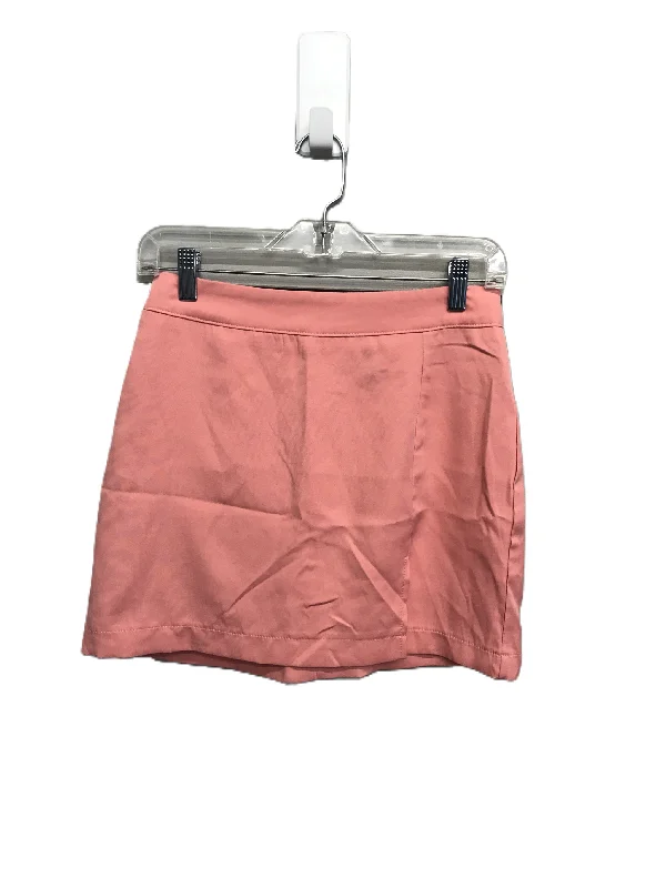Limited Edition, Limited Price!Peach Skirt Mini & Short By Shein, Size: 4
