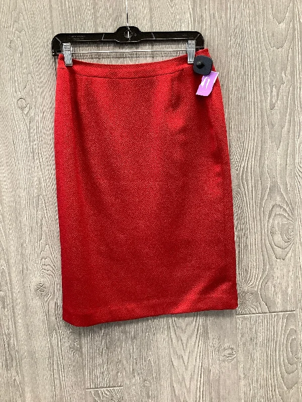 Instant Savings Await!Red Skirt Midi Talbots, Size S