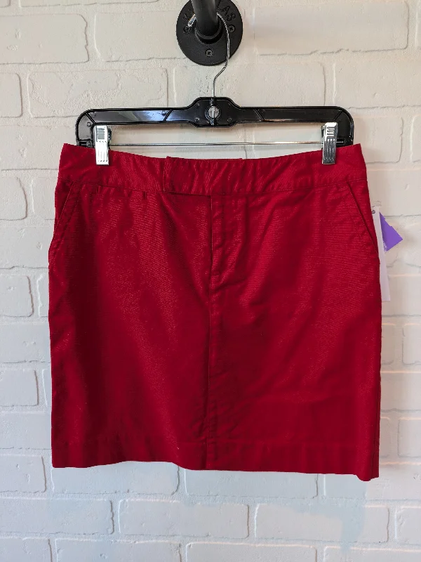 Get the Best for Less!Red Skirt Mini & Short Banana Republic, Size 4