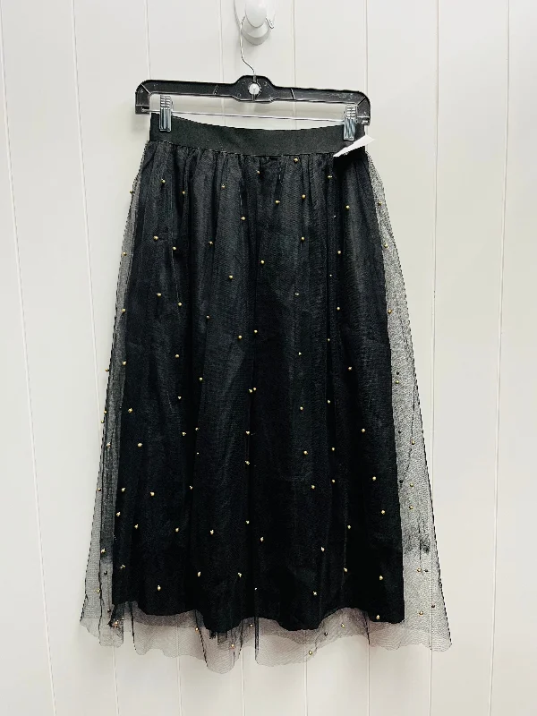 Buy One, Get One Free!Skirt Maxi By Peach In Black & Gold, Size: S