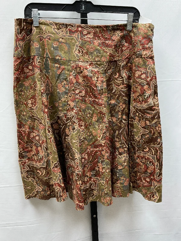 Your Dream Deal is Here!Skirt Midi By Chaps In Multi-colored, Size: 12