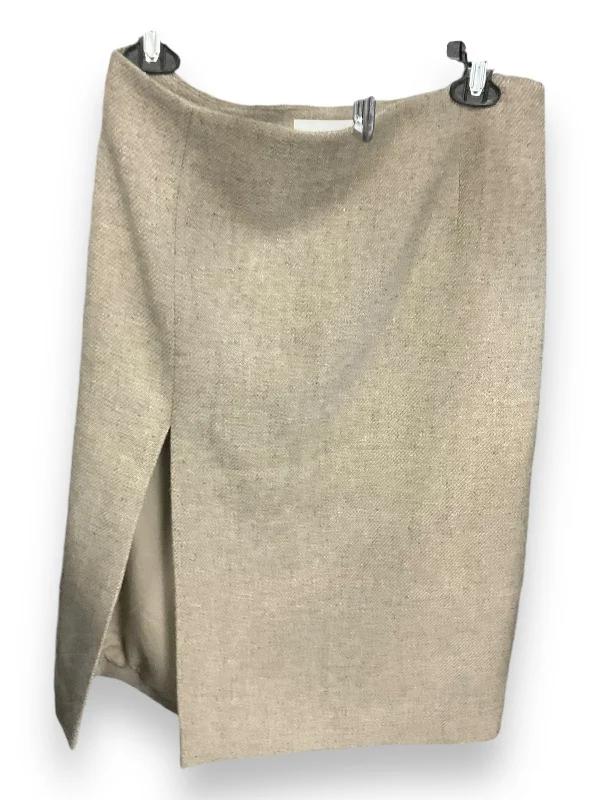 Hot Deals You Can’t Resist!Skirt Midi By H&m In Taupe, Size: 8