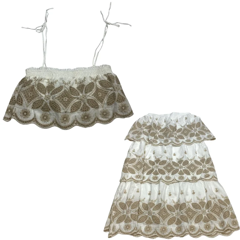 Biggest Sale of the Season!Skirt Set 2pc By Illa Illa In Cream, Size: S