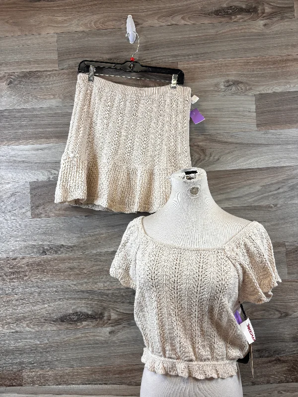 Save More When You Shop More!Tan Skirt Set 2pc Freshman, Size 12