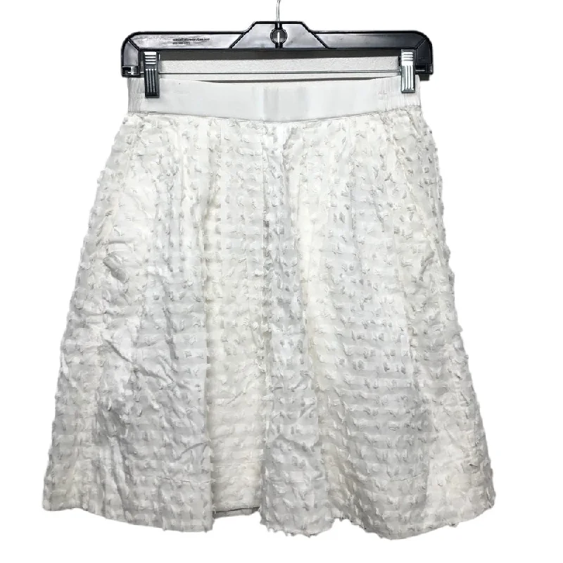 Save Up to 50% Off!White Skirt Mini & Short J. Crew, Size 0