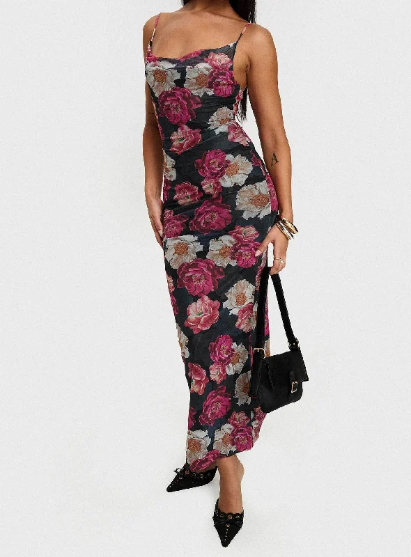 Save Money, Shop Happy!Auley Maxi Dress Multi / Red Floral