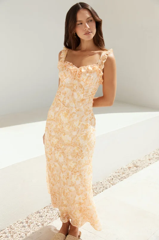 One Click Away from Big Savings!Botanica Maxi Dress Orange