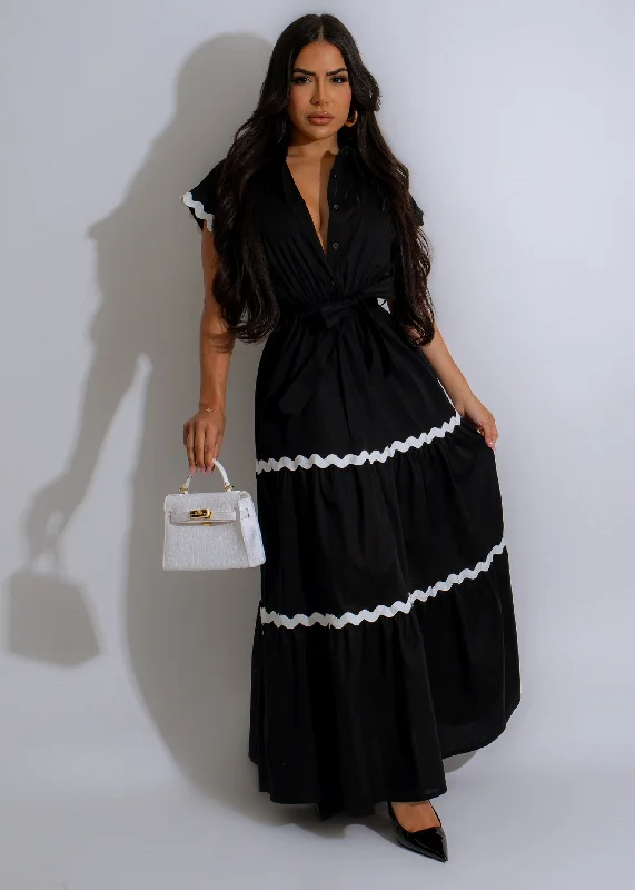 Save More with Every Purchase!Enjoyable Maxi Dress Black