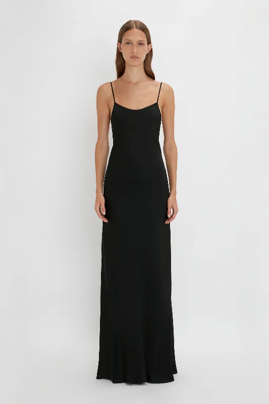 Your Wallet Will Thank You!Floor-Length Cami Dress In Black
