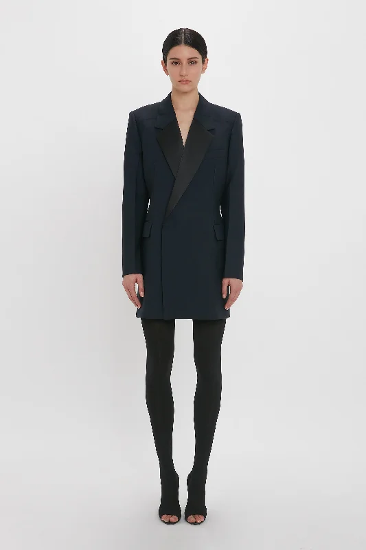 Best Price of the Season!Exclusive Fold Shoulder Detail Dress In Midnight