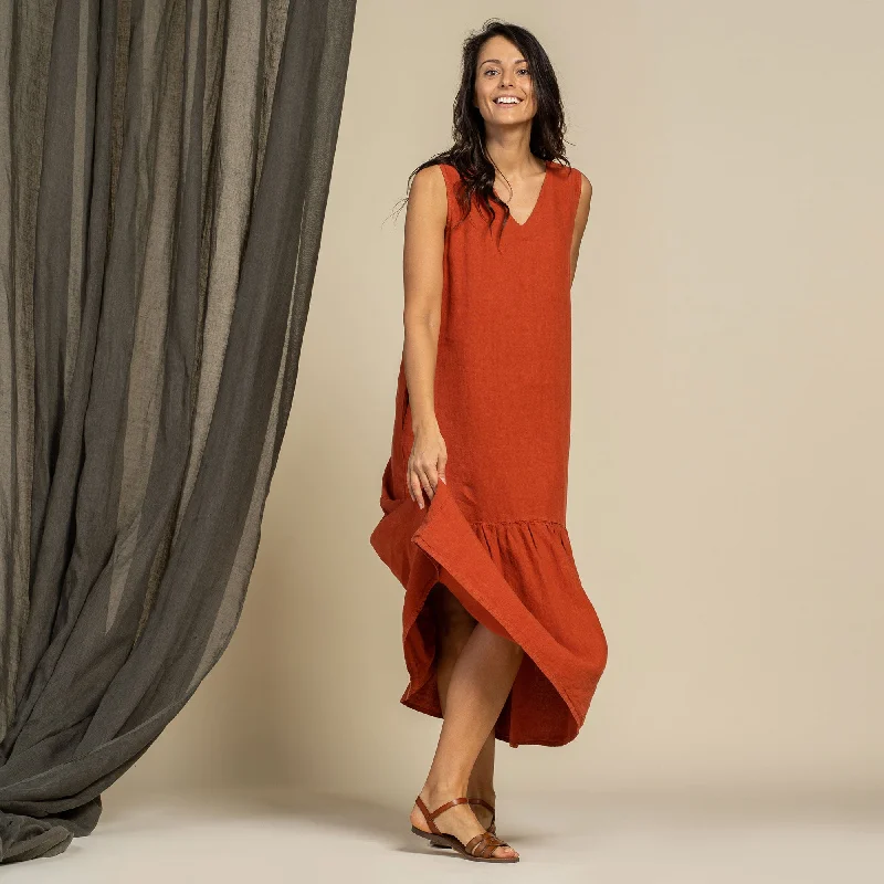 Don't Miss Out!Maxi Dress Aurora Cinnamon Red
