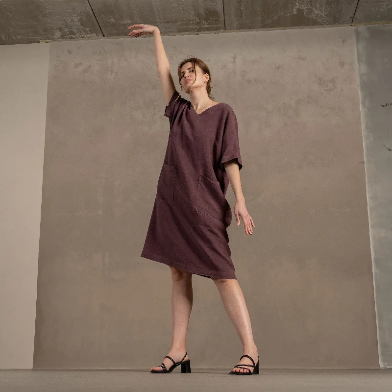 Bigger Savings, Better Shopping!Linen Tunic Ivy Shadow Purple