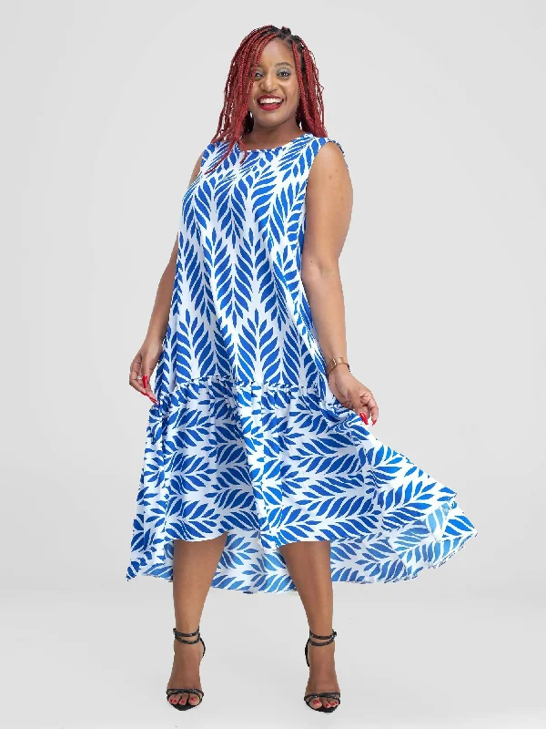 Save Up to 50% Off!Lizola Angweng Maxi Dress - Blue / White