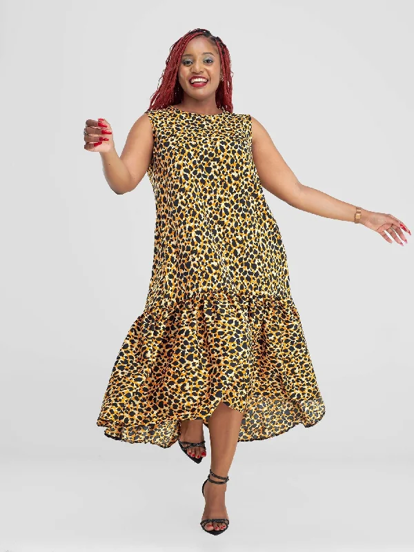 Huge Price Cuts Await!Lizola Dana Sleeveless Maxi Dress - Yellow / Black