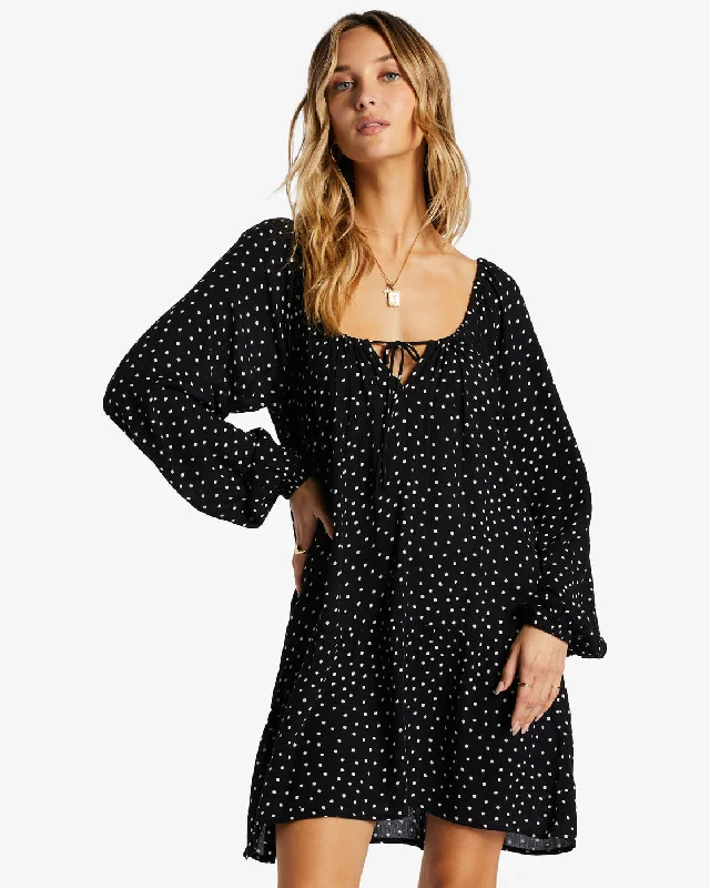 Your Favorite Items on Sale Now!Lucky You Babydoll Dress - Black Sands