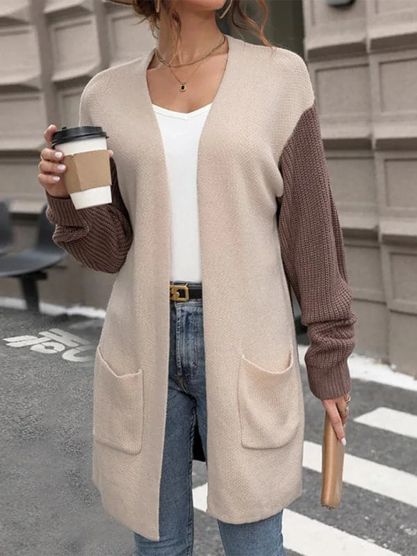 Save Money, Shop Happy!Chic color block knit jacket