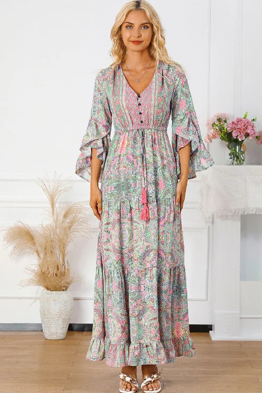 Your Favorite Sale is Back!Tassel V-neck Tiered Dress