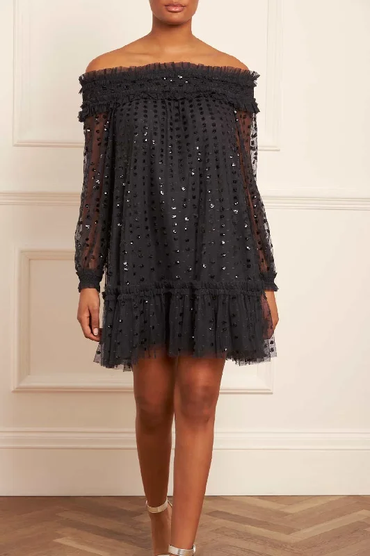 Save More with Every Purchase!Raindrop Smocked Off-Shoulder Micro Mini Dress